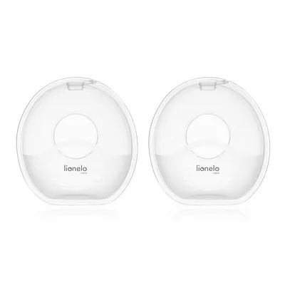Colectoare san, Lionelo, 2 buc, 60 ml, fara BPA, Ergonomice, Compatibile cu orice sutien, Transparent