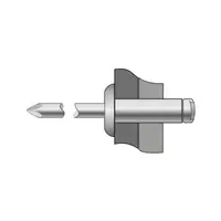 Pop-nituri Cap Bombat Aluminiu / Aluminiu-4 X 8