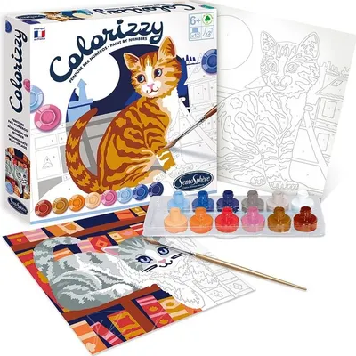 Set de colorat cu numere Sentosphere - Pisoi