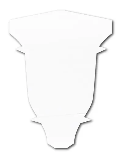 Colt interior plinta Korner LP55 alb