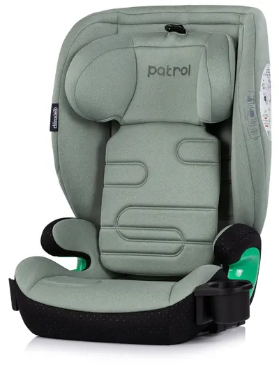 Scaun auto Chipolino - Patrol, i-Size, cu IsoFix, 100-150 cm, Matcha