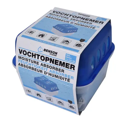 Dezumidificator absorbant de umiditate, dop de umiditate cu saci de granule + Rezerva Benson