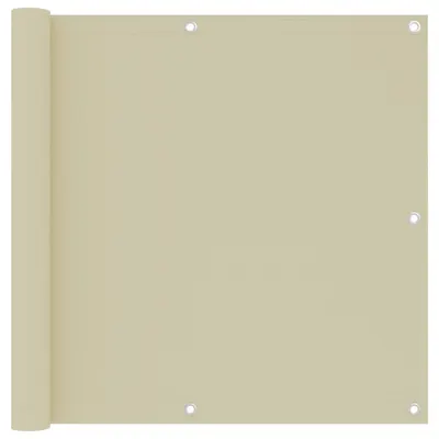 vidaXL Paravan pentru balcom, crem, 90x300 cm, țesătură oxford