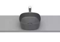 Lavoar Roca Inspira A327502640, montare pe blat, 37 x 37 cm, FineCeramic, mat, Antracit