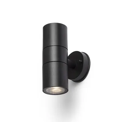 SORANO II Corp de iluminat aplica negru plastic 230V LED GU10 2x8W IP44
