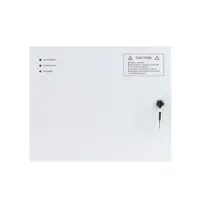 Cabinet multifunctional pentru centrale de control acces ZKTeco CAB4-PS5-WH, 12 - 14.1 Vcc, 5 A, backup, alb