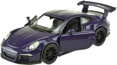 Mașinuță din metal Toi Toys Welly - Porsche GT 3, mov inchis