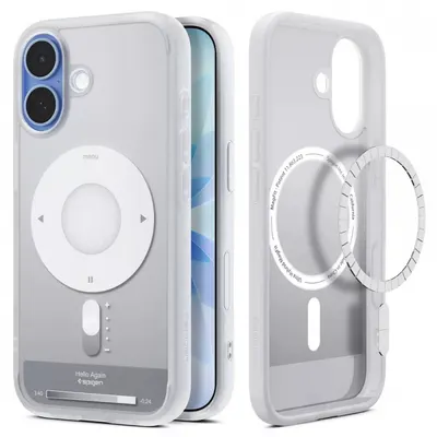 Husa MagSafe pentru Apple iPhone 17, Spigen, Ultra Hybrid Classic, Argintie ACS10389