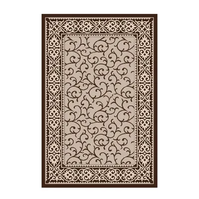 Covor Dreptunghiular pentru Bucatarie, 80 x 150 cm, Crem / Maro, Model Natura