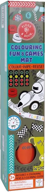 Covoraș de activități Floss and Rock - Colorează și distrează-te, mașini