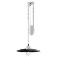 Lampa Suspendata Sospensione D.30 / Rise and Fall Pendant D.30 Retro B&w Finish - C1616