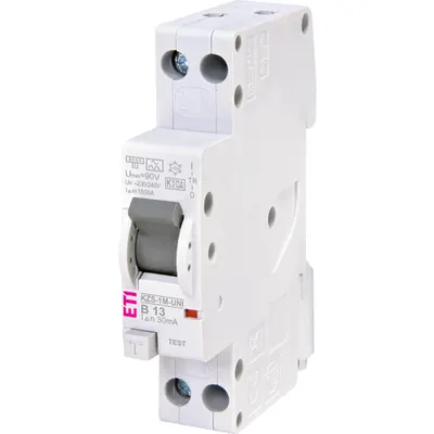 Diferențial RCBO KZS-1M-UNI 1p+N A B13/0.03 002176023