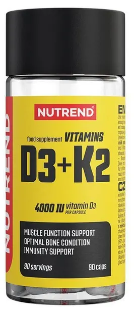Vitamins D3 + K2, 90 capsule, Nutrend