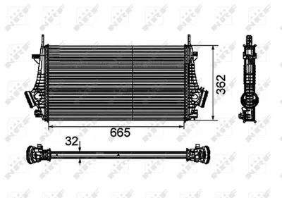 Intercooler Chevrolet Malibu; Opel Insignia A, Insignia a Country; Saab 9-5 1.6-2.8 Dupa 2008