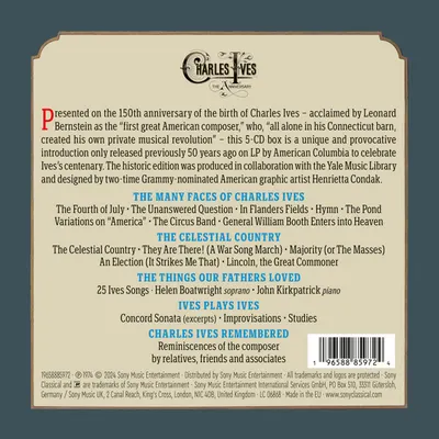 Charles Ives - The Anniversary Edition (5CD Box Set)