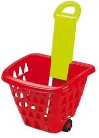 Jucărie pentru copii Ecoiffier - Coș de cumpărături, cu mâner verde