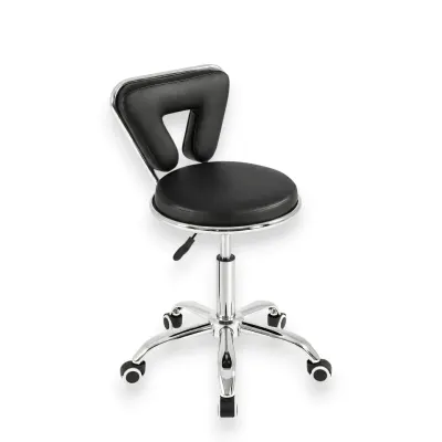 Scaun Rotativ Profesional, Design V-Shape, Suport Lombar – Negru/Alb