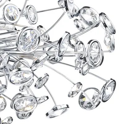 Plafoniera Oberoi 6 Light Semi Flush Polished Chrome