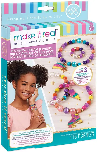 Set creativ Make it Real - Bratari si talismane in culorile curcubeului