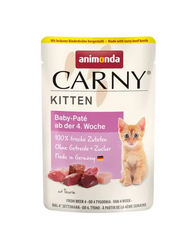 ANIMONDA Carny Kitten Pouch Baby pate 85 g hrană umedă pentru pui de pisică