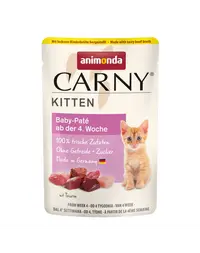ANIMONDA Carny Kitten Pouch Baby pate 85 g hrană umedă pentru pui de pisică