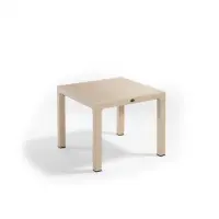 Masa de gradina CLASSI, model ratan, cappucino, 90x90 cm