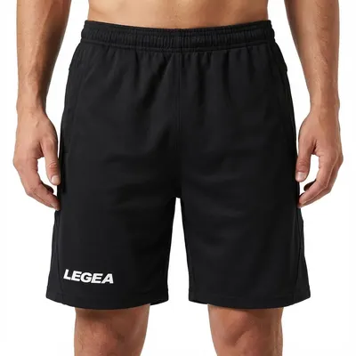 Băieți Fotbal Shorts Europa Trening Elastic Negru