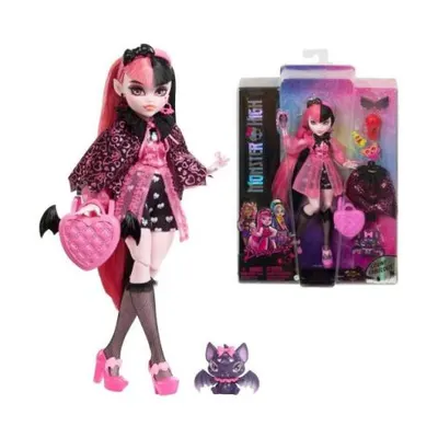 Monster High Papusa Draculaura Cu Animalut Si Accesorii