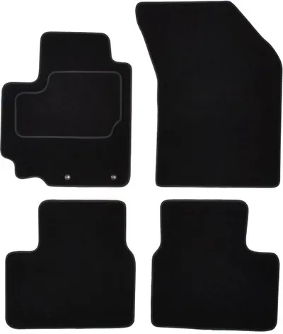 Covor podea MAMMOOTH Velours, set, culoare neagra, potrivit SUZUKI SWIFT IV 10.10-, Saloon