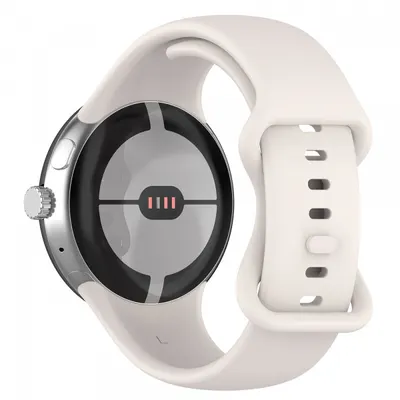 Curea Techsuit W031 pentru Google Pixel Watch 3 45mm, Crem