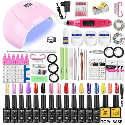Kit Manichiură Unghii Ojă Semipermanentă ZH32