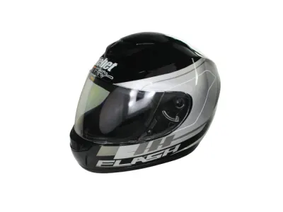 Casca moto integrala adulti, Safebet HF-123 Q245-S, culoare negru argintiu, marime L