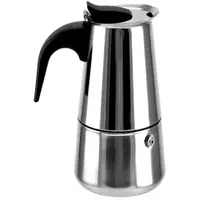 Espressor Moka din Otel Inoxidabil, 4 Cani, 0.2 l, Argintiu, Perfect Home