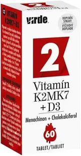 Vitamina K2 MK7 + D3, 60 tablete, Virde