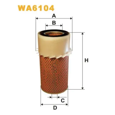 Filtru aer WIX FILTERS WA6104
