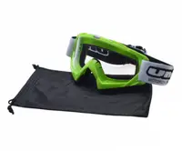Ochelari motocross atv enduro Unit, culoare rama verde, lentila transparenta