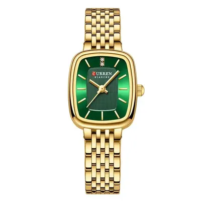 Ceas Damă CURREN Elegant cu Brățară din Oțel Inoxidabil - Design Rectangular, Quartz, Cadran Fără Cifre
