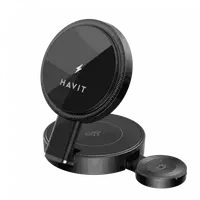 Incarcator Retea Wireless HAVIT W3100 3in1, 15W, 1.67A, Negru