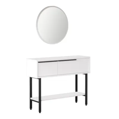 Masuta de toaleta ON12-W, alb, 100x29,5x76 cm