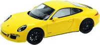 Mașină metalică Welly - Porsche 911 Carrera, galben, 1:24