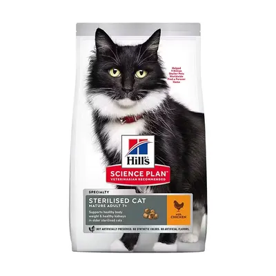 Hrana uscata pisici, Hill's Science Plan Feline Mature Sterilised Chicken, 3 kg