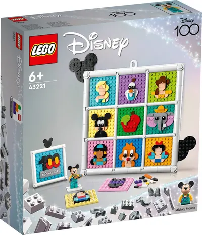 LEGO® Disney - 100 de ani de figuri emblematice de animatie Disney (43221)