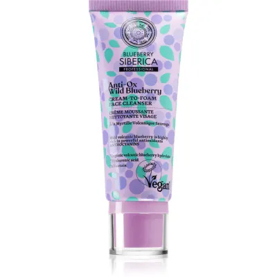 Natura Siberica Anti-Ox Wild Blueberry spuma demachianta cu o textura cremoasa faciale 100 ml