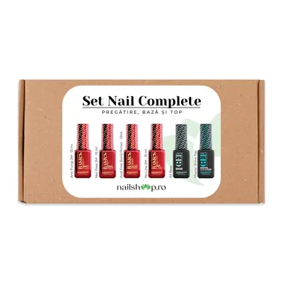 Set Nail Complet - Pregatire, Baza si Top
