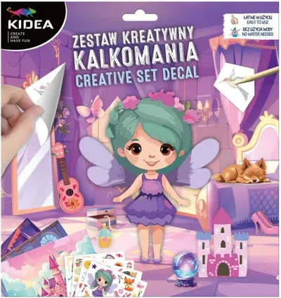 Set creativ cu stickere Kidea - Zâne