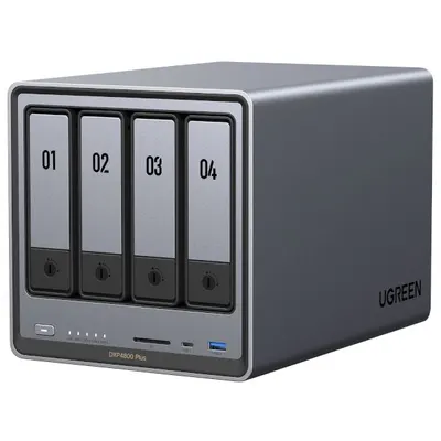 Dispozitiv NAS Ugreen - DXP4800 Plus, 8GB, gri