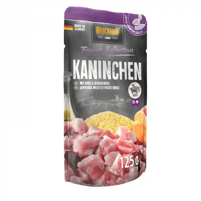 Hrana umeda pentru caini Belcando cu iepure cartof dulce 125 gr