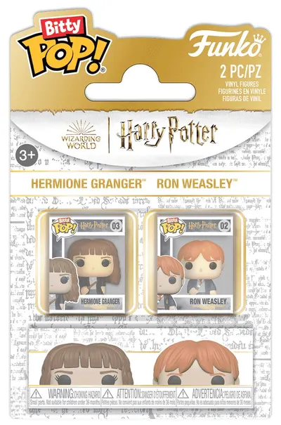 Set de mini figurine Funko Bitty POP! Movies: Harry Potter - Ron & Hermione
