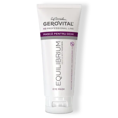 Mască Antirid Pentru Ochi Cu Efect Anticearcăn și Diminuare Riduri, Gerovital H3 Equilibrium, 100 Ml