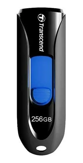 Memorie flash Transcend - Pen Drive, 256GB, USB 3.1, negru
